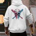 Cool Baseball Ice Cream Dripping Baseball Dad Baseball Lover Premium Men's Hoodie Back Print Cool Baseball Ice Cream Dripping Baseball Dad Baseball Lover Premium Men's Hoodie Back Print