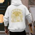 I Never Dreamed I'd Grow Up To Be A Super Sexy Baseball Dad Premium Men's Hoodie Back Print