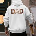 Fathers Day Baseball Player Baseball Dad Premium Men's Hoodie Back Print