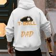 My Favorite T-Ball Player Calls Me Dad – Baseball Dad Premium Men's Hoodie Back Print
