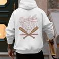 Game Day Baseball Dad Vintage Daddy Father's Day Boys Kids Men's Hoodie Back Print Game Day Baseball Dad Vintage Daddy Father's Day Boys Kids Men's Hoodie Back Print