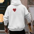 I Love Hot Baseball Dads Red Hearts Premium Men's Hoodie Back Print I Love Hot Baseball Dads Red Hearts Premium Men's Hoodie Back Print