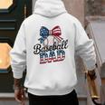 Patriotic Baseball Dad 4th Of July For All American Fathers Men's Hoodie Back Print Patriotic Baseball Dad 4th Of July For All American Fathers Men's Hoodie Back Print