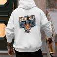 Proud Baseball Dad Game Day Sports-Loving Coach Fathers Premium Men's Hoodie Back Print