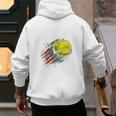 Softball Dad Like a Baseball Dad With Bigger Balls Premium Men's Hoodie Back Print Softball Dad Like a Baseball Dad With Bigger Balls Premium Men's Hoodie Back Print