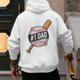 Vintage 1 Baseball Dad Daddy Father's Day From Son Daughter Men's Hoodie Back Print Vintage 1 Baseball Dad Daddy Father's Day From Son Daughter Men's Hoodie Back Print