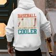 Vintage Baseball Dad Like a Regular Dad But Cooler Men Premium Men's Hoodie Back Print