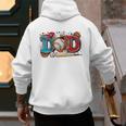 Women's Baseball Dad Father's Day Softball Baseball Player Coach Men Men's Hoodie Back Print