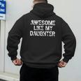 Awesome Like My Daughter Baseball Dad Father's Day Men's Hoodie Back Print Awesome Like My Daughter Baseball Dad Father's Day Men's Hoodie Back Print