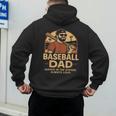 Baseball Dad – Always In The Stands Always Loud Retro Men's Hoodie Back Print