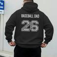 BASEBALL DAD 2026 SENIOR BASEBALL DAD SENIOR CLASS 26 Men's Hoodie Back Print BASEBALL DAD 2026 SENIOR BASEBALL DAD SENIOR CLASS 26 Men's Hoodie Back Print
