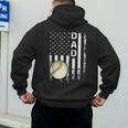 Baseball Dad America Flag Vintage Christmas Xmas Men's Hoodie Back Print Baseball Dad America Flag Vintage Christmas Xmas Men's Hoodie Back Print