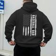 Baseball Dad American Flag Grunge Retro Vintage Father Men's Hoodie Back Print Baseball Dad American Flag Grunge Retro Vintage Father Men's Hoodie Back Print