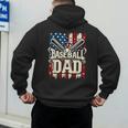 Baseball Dad American USA Flag Dada Men Baseball Fathers Day Men's Hoodie Back Print Baseball Dad American USA Flag Dada Men Baseball Fathers Day Men's Hoodie Back Print