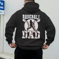 Baseball Dad Apparel Dad Baseball Father's Day Men's Hoodie Back Print