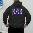 Baseball Dad Bold Varsity Style Letters Sport Themed Men's Hoodie Back Print