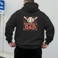 Baseball Dad Camouflage Tee For Proud Fathers Men's Hoodie Back Print
