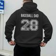 BASEBALL DAD CLASS OF 2028 BASEBALL DAD 28 CLASS OF 28 Men's Hoodie Back Print