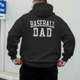 Baseball Dad Classic Bold Font Father's Day Daddy Men's Hoodie Back Print Baseball Dad Classic Bold Font Father's Day Daddy Men's Hoodie Back Print