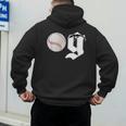 Baseball Dad Coach Old Head OG Old School Baller Men's Hoodie Back Print
