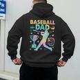Baseball Dad Cool Fathers Day Coach Player Daddy Papa Men Men's Hoodie Back Print Baseball Dad Cool Fathers Day Coach Player Daddy Papa Men Men's Hoodie Back Print