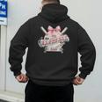 Baseball Dad With Coquette Cute Bow Sport Season Men's Hoodie Back Print Baseball Dad With Coquette Cute Bow Sport Season Men's Hoodie Back Print