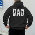 Baseball Dad Father's Day Birthday Baseball Graphic Men's Hoodie Back Print