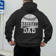 Baseball Dad Father's Day Men Men's Hoodie Back Print Baseball Dad Father's Day Men Men's Hoodie Back Print