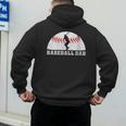 Baseball Dad Father's Day Men Sports Lover Men's Hoodie Back Print