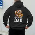 Baseball Dad Fathers Day Men's Hoodie Back Print