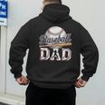 Baseball Dad Father's Day Sports Baseball Lover Men's Hoodie Back Print
