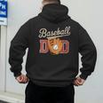 Baseball Dad Fireball Sports Father Fathers Day Daddy Men's Hoodie Back Print Baseball Dad Fireball Sports Father Fathers Day Daddy Men's Hoodie Back Print