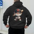 Baseball Dad Gnome With Baseball Bat For Grandpa Life Men's Hoodie Back Print Baseball Dad Gnome With Baseball Bat For Grandpa Life Men's Hoodie Back Print