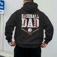 Baseball Dad Happy Fathers Day For Men Boys Kid Men's Hoodie Back Print Baseball Dad Happy Fathers Day For Men Boys Kid Men's Hoodie Back Print