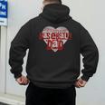 Baseball Dad Heart For Baseball Lovers Baseball Father's Day Men's Hoodie Back Print