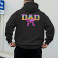 Baseball Dad Ice Cream Drip Game Day Family Matching Men's Hoodie Back Print