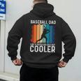 Baseball Dad Baseball Lover Father's Day Men's Hoodie Back Print