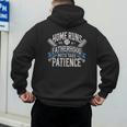 Baseball Dad Men Home Runs & Fatherhood Both Take Patience Men's Hoodie Back Print Baseball Dad Men Home Runs & Fatherhood Both Take Patience Men's Hoodie Back Print