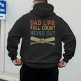 Baseball Dad For Men Dad Life Full Count Never Out Men's Hoodie Back Print Baseball Dad For Men Dad Life Full Count Never Out Men's Hoodie Back Print
