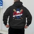 Baseball Dad Baseball Men's Hoodie Back Print Baseball Dad Baseball Men's Hoodie Back Print