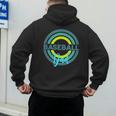 Baseball Dad With Modern Baseball Circles Men's Hoodie Back Print Baseball Dad With Modern Baseball Circles Men's Hoodie Back Print