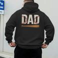 Baseball Dad Novelty Sports Love Fathers Day Men's Hoodie Back Print