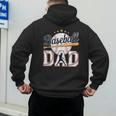 Baseball Dad Player Cool Retro Sports Fan Father's Day Men's Hoodie Back Print