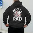 Baseball Dad Baseball Player Men Men's Hoodie Back Print