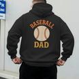 Baseball Dad Retro Vintage Father's Day Men's Hoodie Back Print Baseball Dad Retro Vintage Father's Day Men's Hoodie Back Print