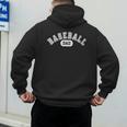 Baseball Dad School Sports Baseball Fan Father's Day Men's Hoodie Back Print Baseball Dad School Sports Baseball Fan Father's Day Men's Hoodie Back Print
