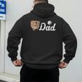 Baseball Dad Softball Dad Father's Day Men's Hoodie Back Print Baseball Dad Softball Dad Father's Day Men's Hoodie Back Print