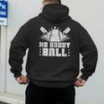 Baseball Dad Softball Game Fathersday Baseball Daddy Men's Hoodie Back Print Baseball Dad Softball Game Fathersday Baseball Daddy Men's Hoodie Back Print