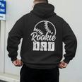 Baseball Dad Softball Game Rookie Dad Baseball Men's Hoodie Back Print Baseball Dad Softball Game Rookie Dad Baseball Men's Hoodie Back Print