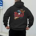 Baseball Dad Sport Fan Father Men Baseball Fathers Day Men's Hoodie Back Print